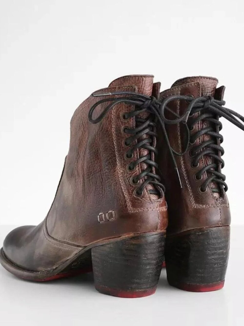 BED|STÜ Xena Leather Ankle Boots Women's Size 7.5 Teak Lux - Picture 7 of 7